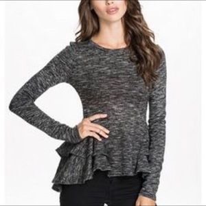 Notion 1.3 Knit Peplum Sweater Top